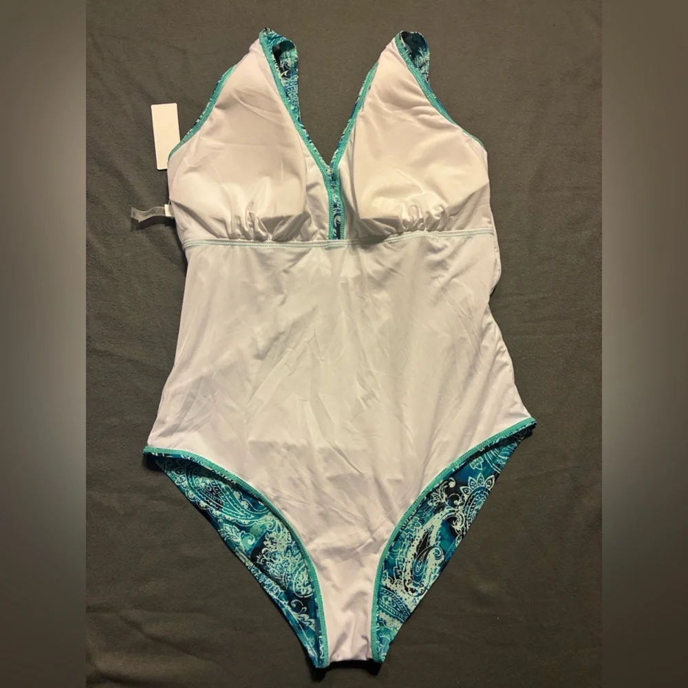 NWT Holipick Paisley One-Piece Swimsuit